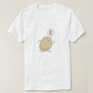 Funny Cute Running Potato by somoh T-Shirt