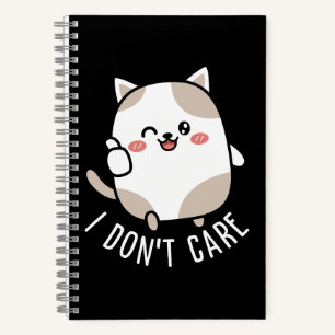 Funny Cute Sarcastic Cat Thumbs Up Quote Notebook