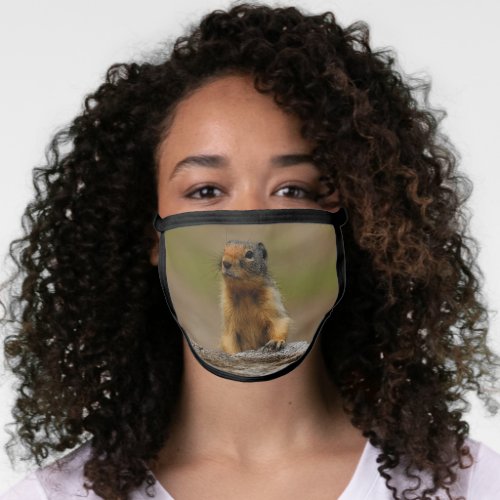 Funny Cute Saucy Columbian Ground Squirrel Face Mask