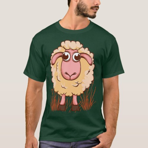 Funny Cute Sheep Sheep Lover Gift T_Shirt