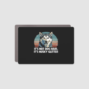 Funny & Cute Siberian Husky Dog Glitter Classic T- Car Magnet