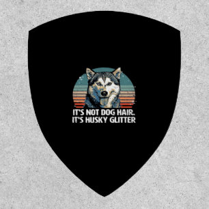 Funny & Cute Siberian Husky Dog Glitter Classic T- Patch