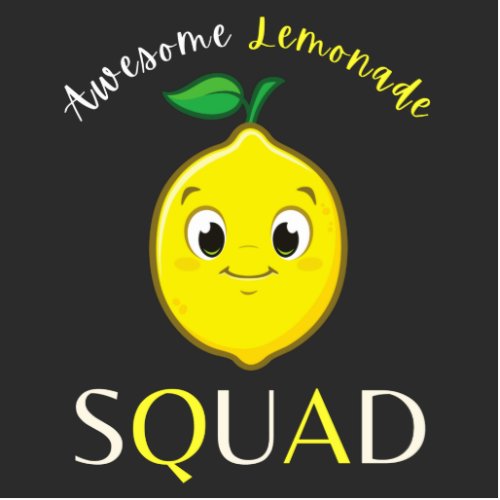 Funny Cute Smiling Lemon Awesome Lemonade Squad  Cutout