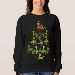 Funny Cute Snake Animal Lover Xmas Gift Snake Chri Sweatshirt