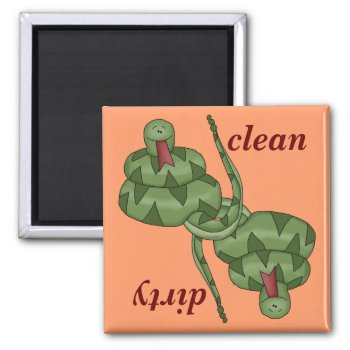 Funny Cute Snake Lover Kitchen Dishwasher Magnet by She_Wolf_Medicine at Zazzle