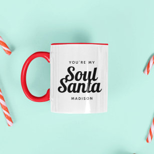 Funny Cute Soul Santa Christmas Xmas Bestie Mug