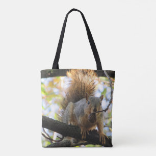 Funny cute Squirrel Double Sided Tote Bag
