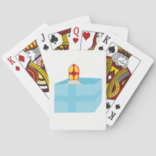 Funny Cute St. Nicholas Dutch Sinterklaas Kids Art Poker Cards