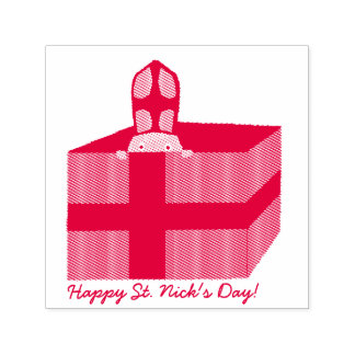 Funny Cute St. Nicholas Dutch Sinterklaas Kids Art Self-inking Stamp