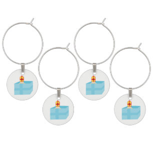 Funny Cute St. Nicholas Dutch Sinterklaas Kids Art Wine Charm
