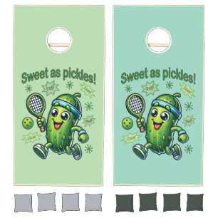 Funny Cute Sweet as Pickles Pickleball Cornhole Set