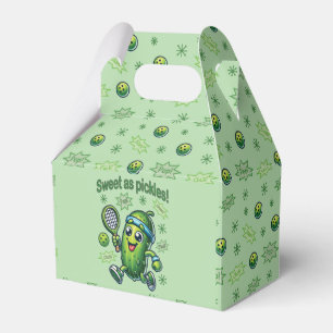 Funny Cute Sweet as Pickles Pickleball Favor Boxes