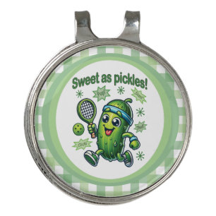 Funny Cute Sweet as Pickles Pickleball Golf Hat Clip