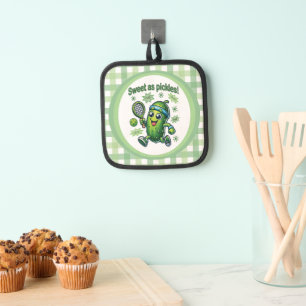 Funny Cute Sweet as Pickles Pickleball Pot Holder