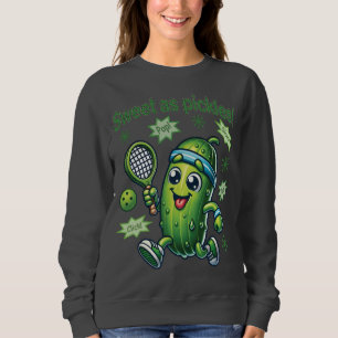 Funny Cute Sweet as Pickles Pickleball Sweatshirt