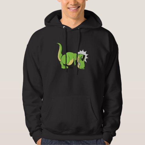 Funny Cute T Rex Hates Push Ups Hoodie