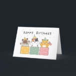 Funny Cute Tabby Cat Kitten Birthday Card<br><div class="desc">A cute and funny  cat birthday card!</div>