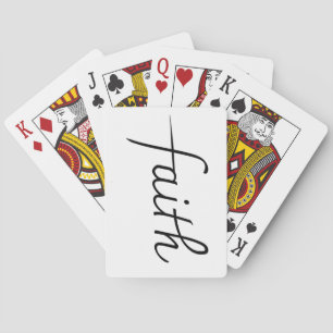 Funny Cute Teen Girl Faith Poker Cards