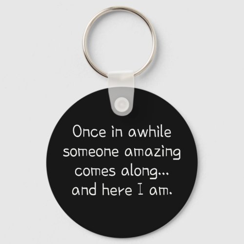 Funny cute teen girl keychain