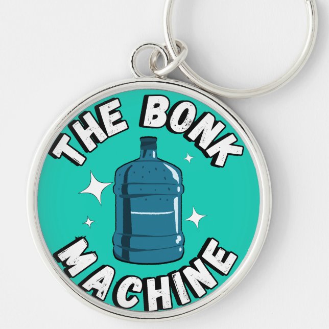 Funny Cute the bonk machine /Free Palestine design Keychain (Front)