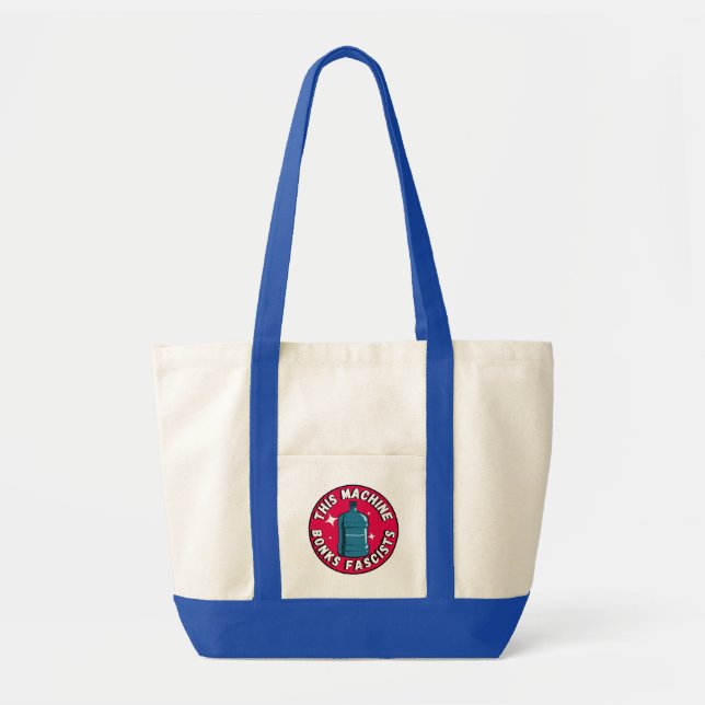 Funny Cute This machine Bonks fascists Tote Bag (Front)