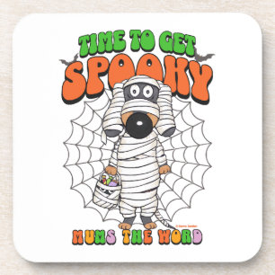 Funny Cute Time to get Spooky Mummy Beverage Coaster