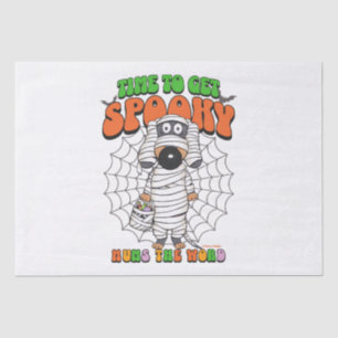 Funny Cute Time to get Spooky Mummy Tissue Paper