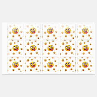 "Funny Cute Tongue-Out Emoji Design" Labels