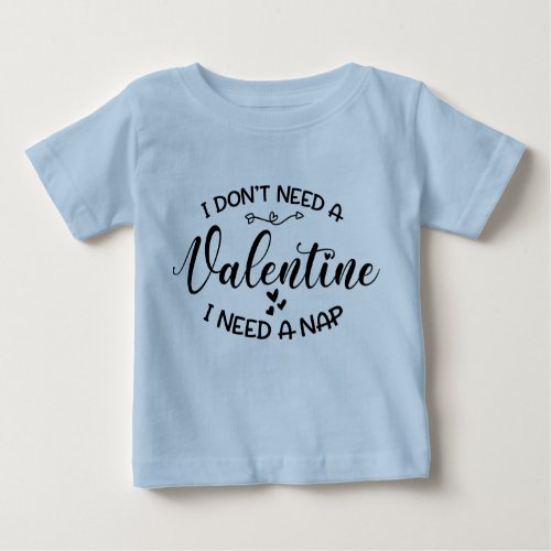 Funny Cute Valentine Baby Unisex Blue Baby T_Shirt