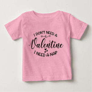 Funny Cute Valentine Baby Unisex Pink Baby T-Shirt