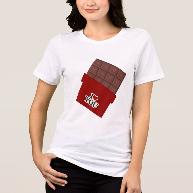 Funny & Cute Valentine’s Day Gift Tri-Blend Shirt (Front)