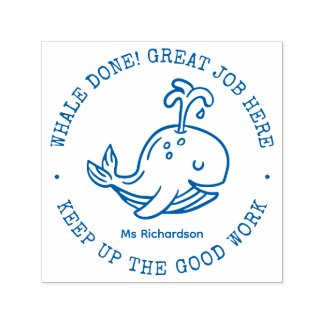 Funny Cute Whale Well Done Good Job Teacher Praise
