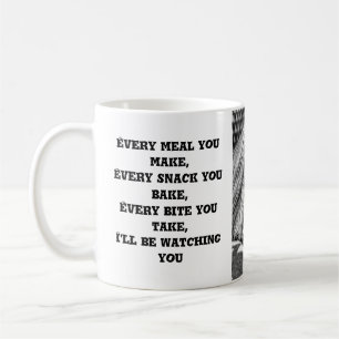 Funny Cute Yorkshire Terrier Dog Black and White Coffee Mug