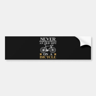 Funny Cycling Biker Humor Bumper Sticker