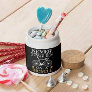 Funny Cycling Biker Humor Candy Jar