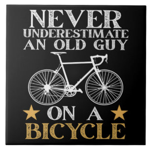 Funny Cycling Biker Humor Ceramic Tile
