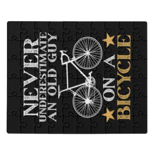 Funny Cycling Biker Humor Jigsaw Puzzle