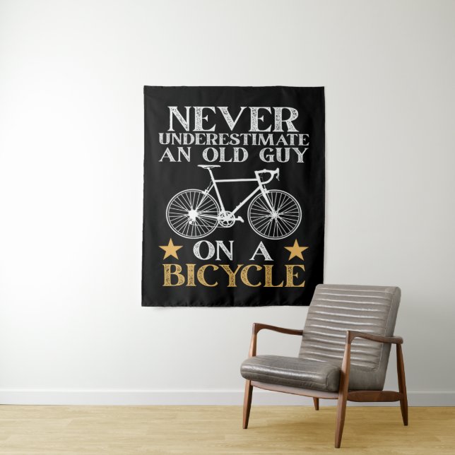 Funny Cycling Biker Humor Tapestry (In Situ)