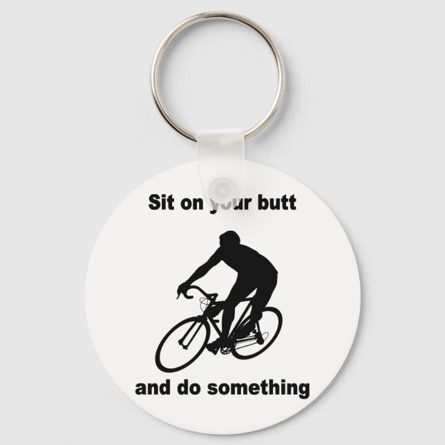 Funny cycling keychain (Front)