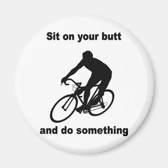 Funny cycling magnet (Front)