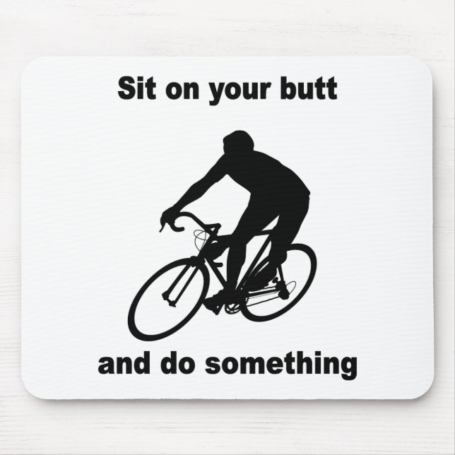 Funny cycling mouse pad (Front)