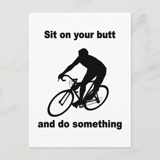 Funny cycling postcard (Front)