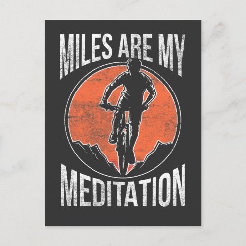 Funny Cycling Quote Hobby Mountain Biking Postcard