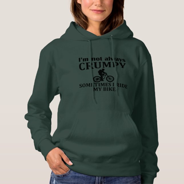 Funny cycling quotes hoodie (Front)