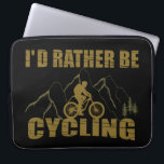 Funny cycling quotes laptop sleeve<br><div class="desc">Enjoy bike riding with this funny cycling quote graphic design with awesome typography and font lettering. It is perfect for any cycling enthusiast and can be given as a birthday or Christmas gift to your best friend, a relative, a boyfriend, or a girlfriend who also loves cycling inspirational quotes! This...</div>