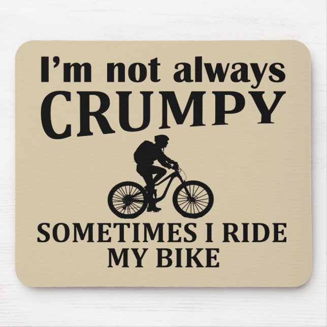 Funny cycling quotes mouse pad (Front)