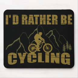 funny cycling quotes mouse pad