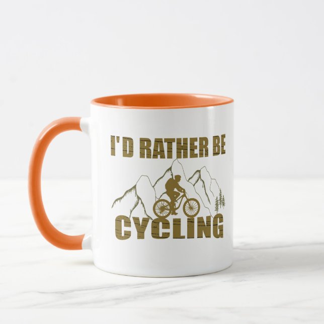 Funny cycling quotes mug (Left)