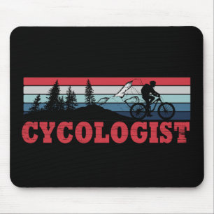Funny Cycling Retirement - Cycologist Mouse Pad
