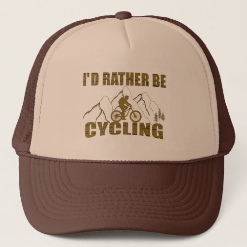 funny cycling saying fan trucker hat